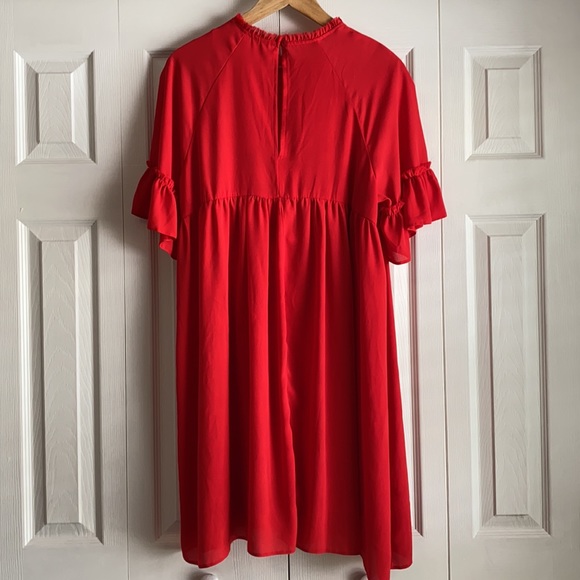 ASOS Red Ruffle Dress - Picture 5 of 9